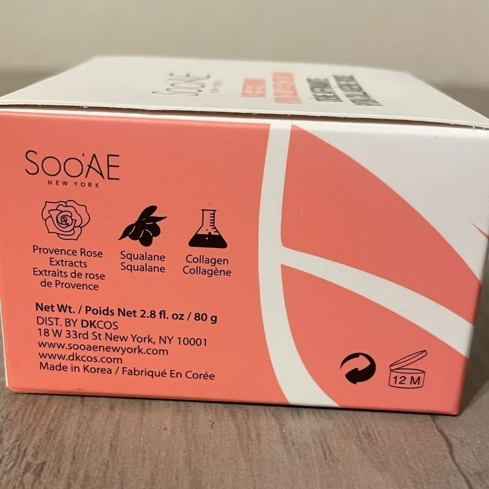 Soo'AE Rose Refining Hydra Collagen Cream 2.8 fl.oz Rose face Moisturizer